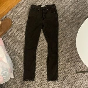 Madewell black skinny jeans